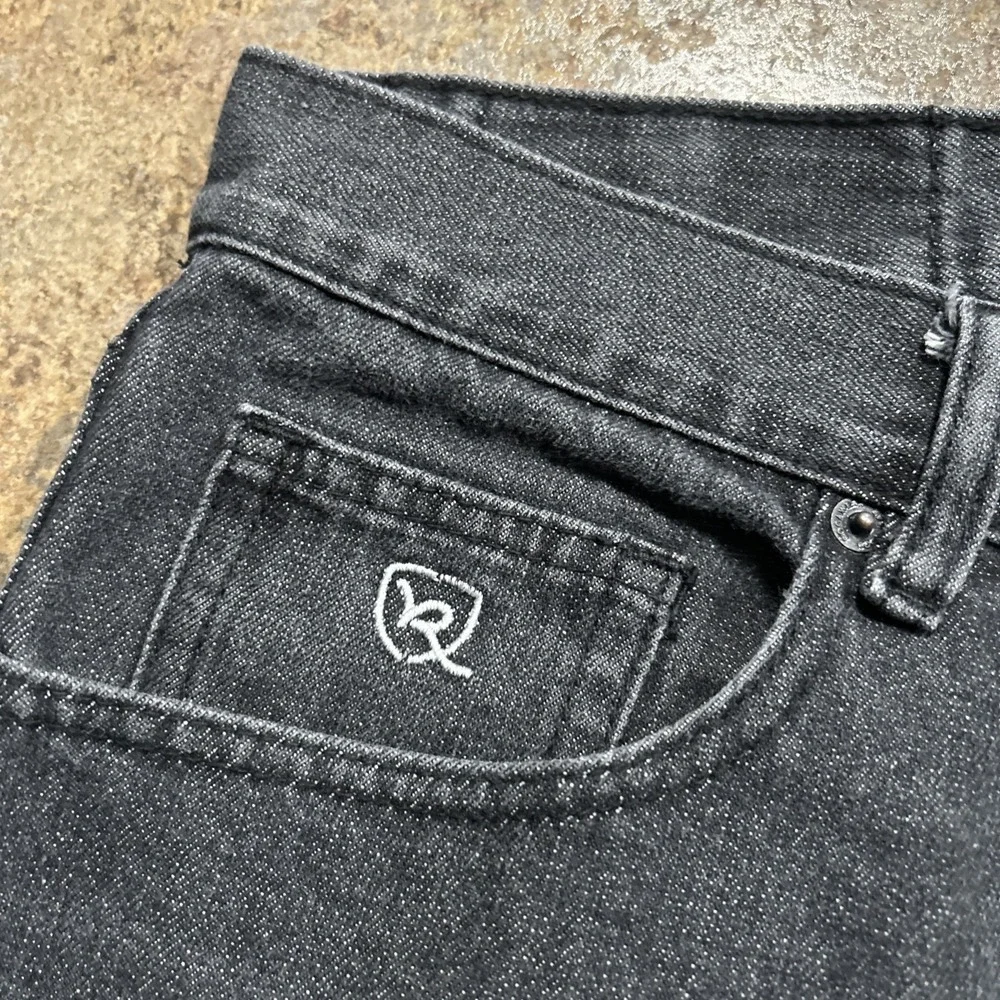 Vintage Y2k Rocawear Jeans Mens Size 36x30 Black Hip Hop Straight Flap